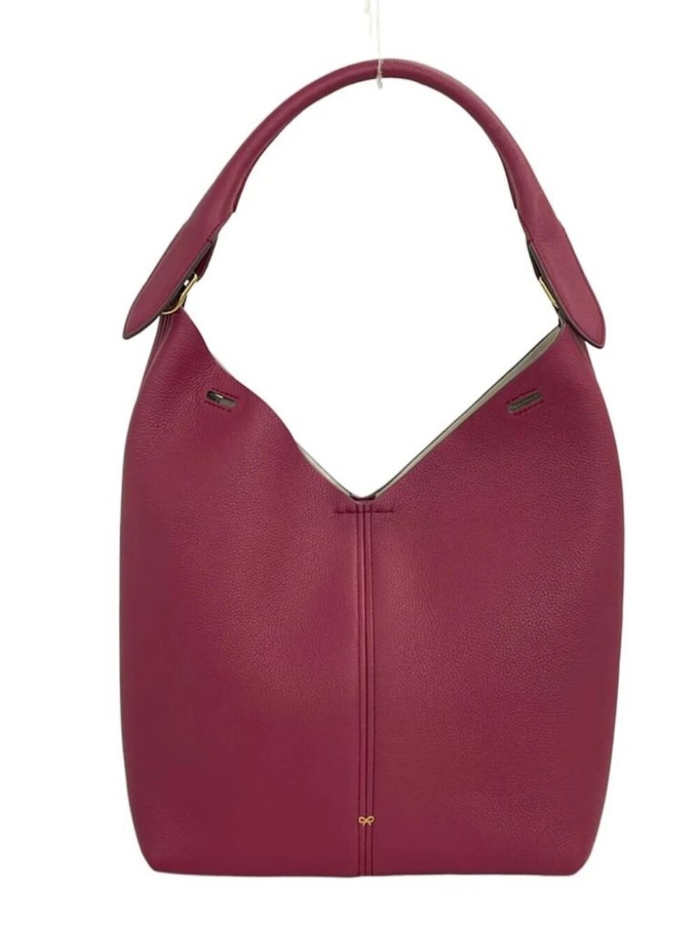 Anya Hindmarch Build A Bag Raspberry Leather Shoulder Bag